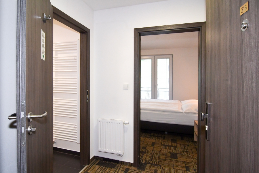 Pronájem luxusního zařízeného bytu 1+kk s balkonem a klimatizací, 35 m2