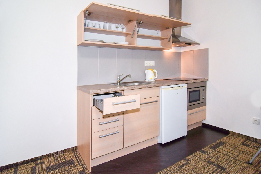 Pronájem luxusního zařízeného bytu 1+kk s balkonem a klimatizací, 35 m2