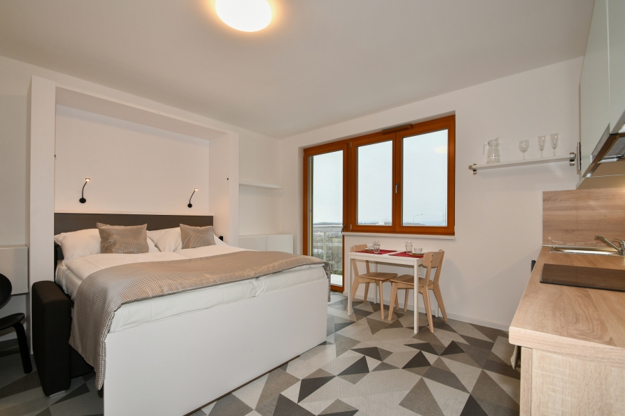 EFI Residence Holzova 28, novostavba 1+kk s balkonem v Brně-Líšni