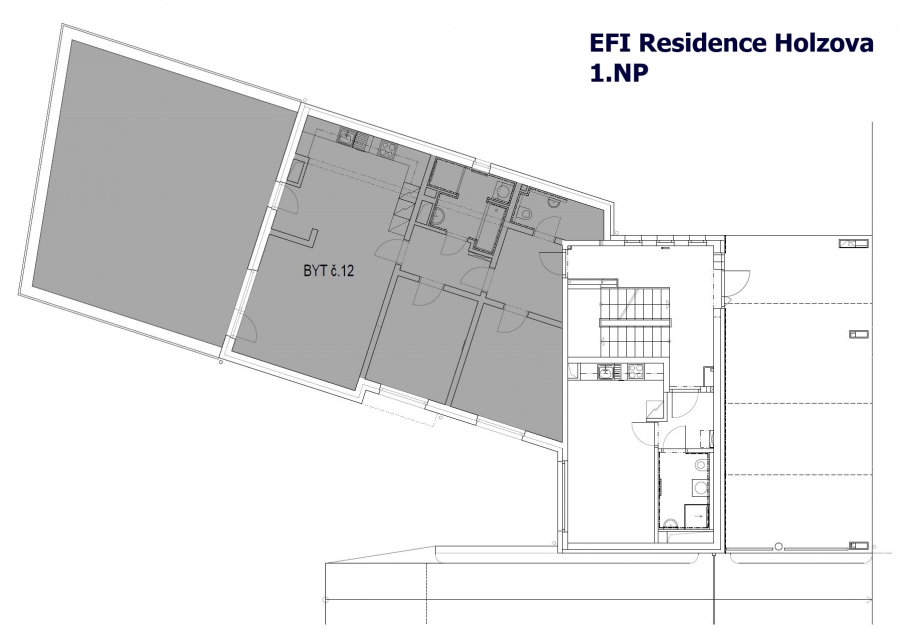 EFI Residence Holzova 28, novostavba 3+kk s terasou v Brně-Líšni